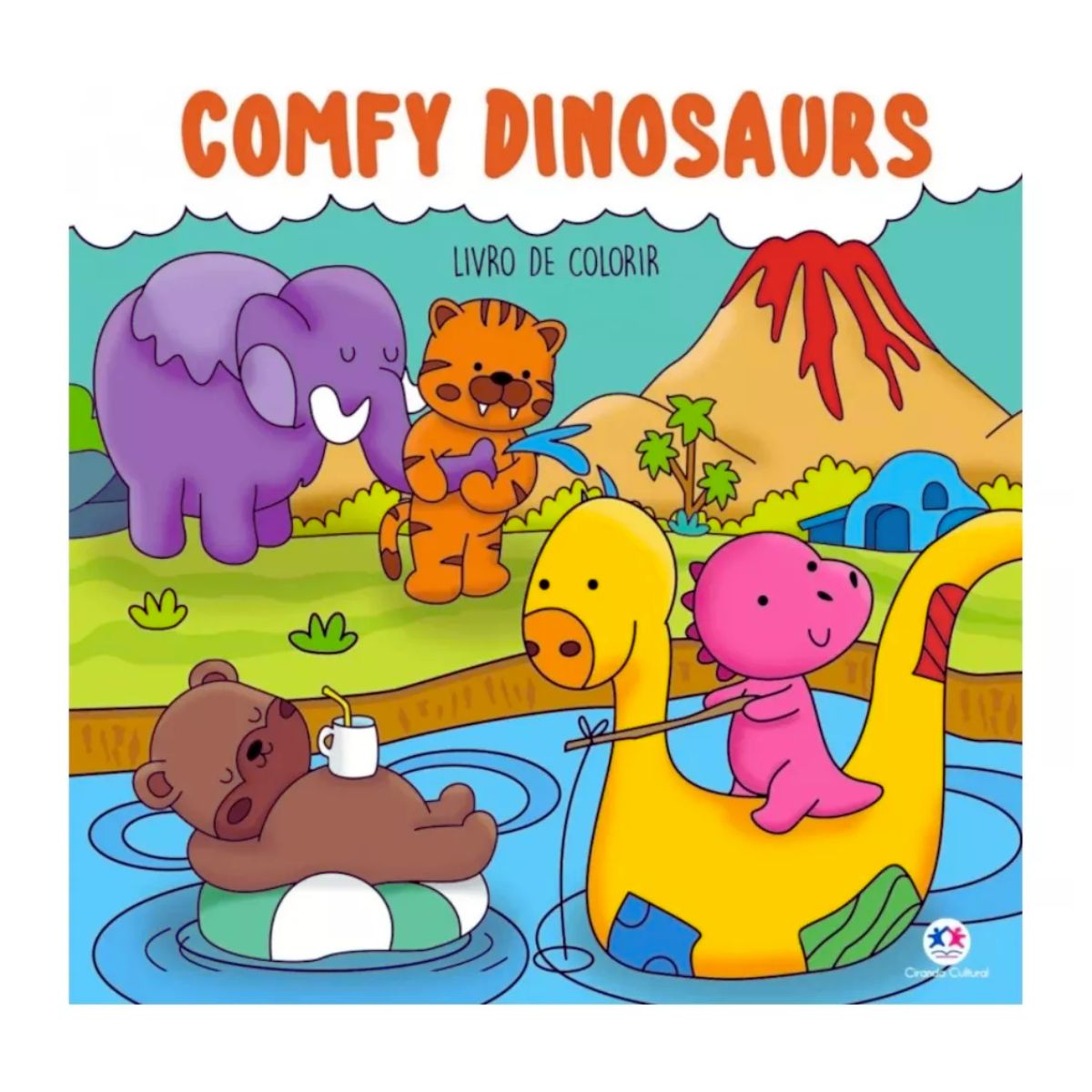 Livro Comfy Dinosaurs Bobbie Goods - Para Colorir / Relaxar / Atividades - Ciranda Cultural Livro Comfy Dinosaurs Bobbie Goods - Para Colorir / Relaxar / Atividades - Ciranda Cultural